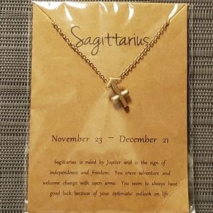 ♐ SAGITTARIUS Zodiac Sign Pendant Necklace